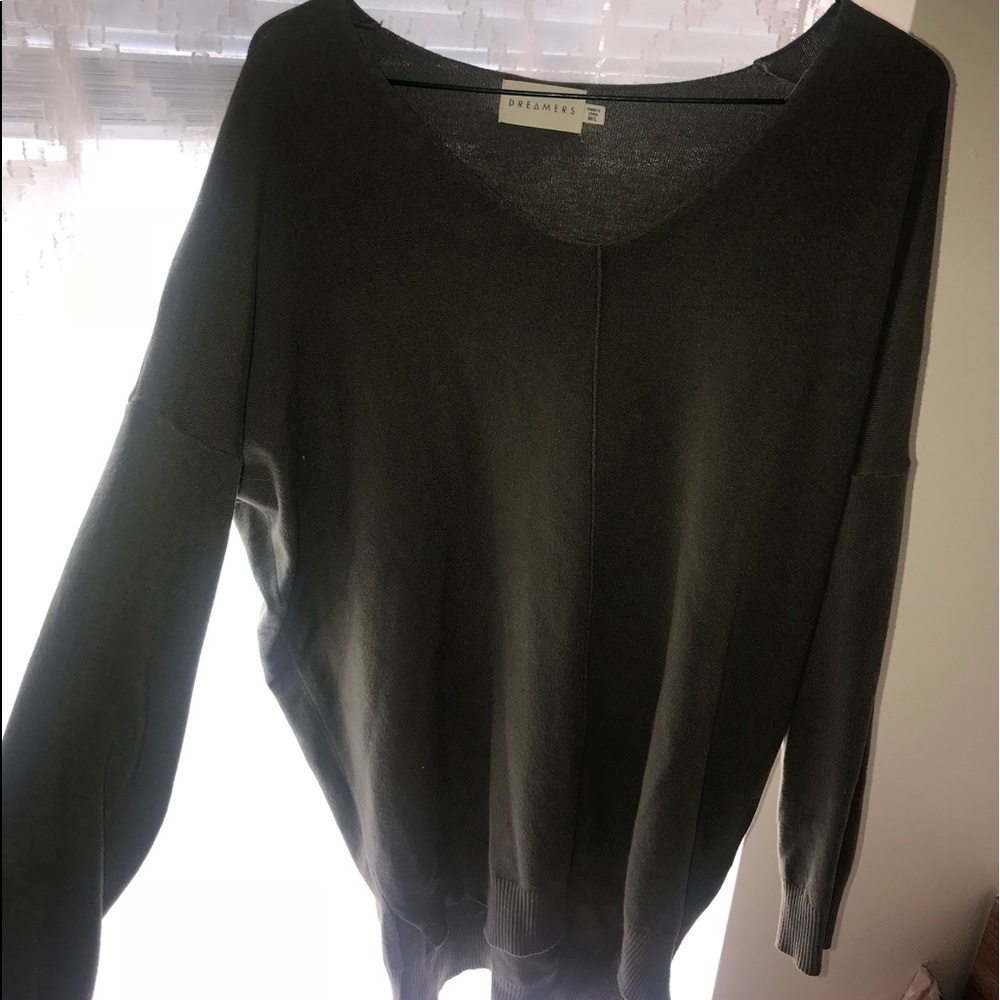 Olive green sweater